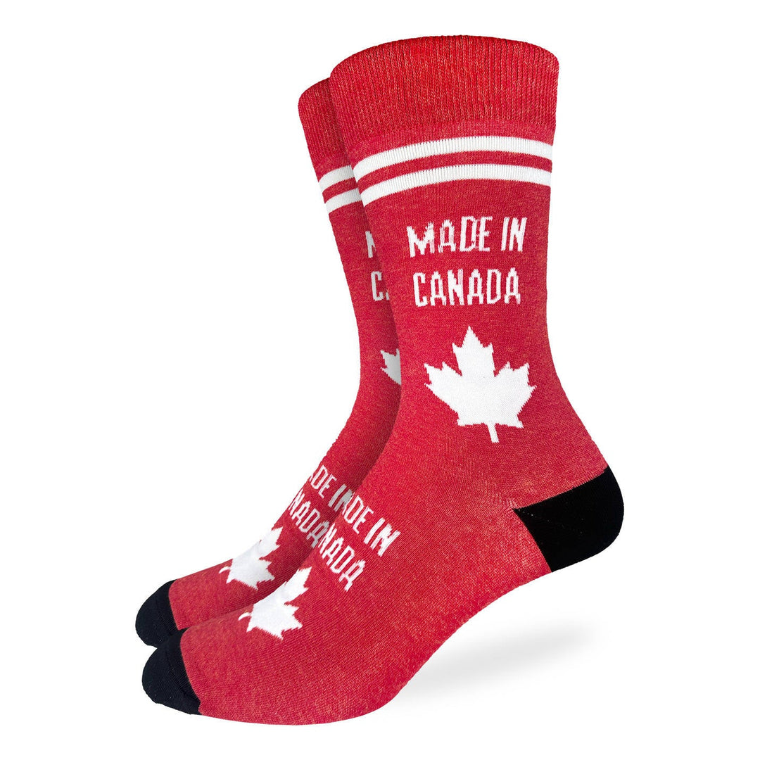 "Made In Canada" Cotton Crew Socks by Good Luck Sock