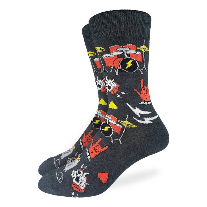 Chaussettes en coton « Drums » de Good Luck Sock 