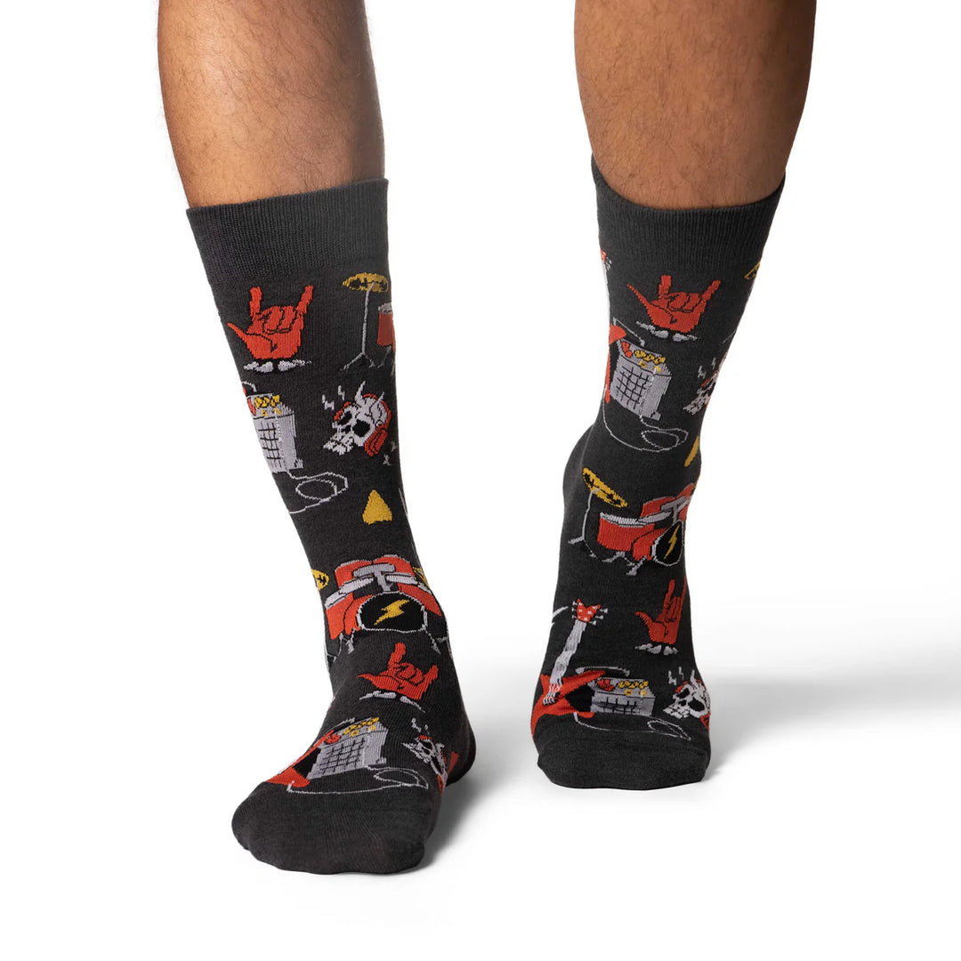 Chaussettes en coton « Drums » de Good Luck Sock 