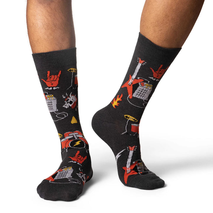 Chaussettes en coton « Drums » de Good Luck Sock 