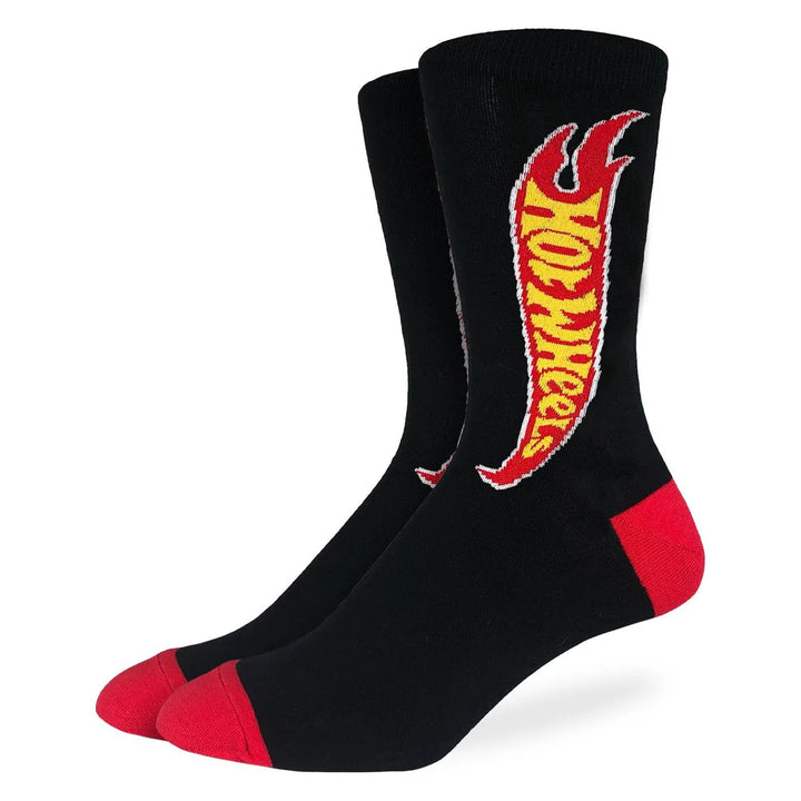 "Hot Wheels" Cotton Crew Socks by Good Luck Sock - Large