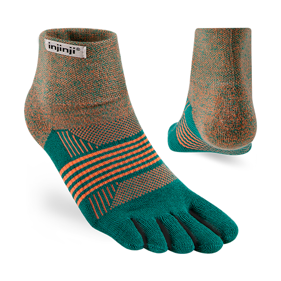Injinji Trail Midweight Mini-Crew Ankle Socks - Women's