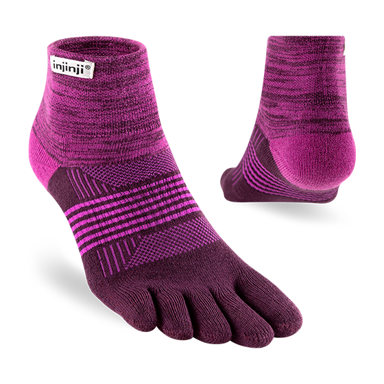 Injinji Trail Midweight Mini-Crew Ankle Socks - Women's