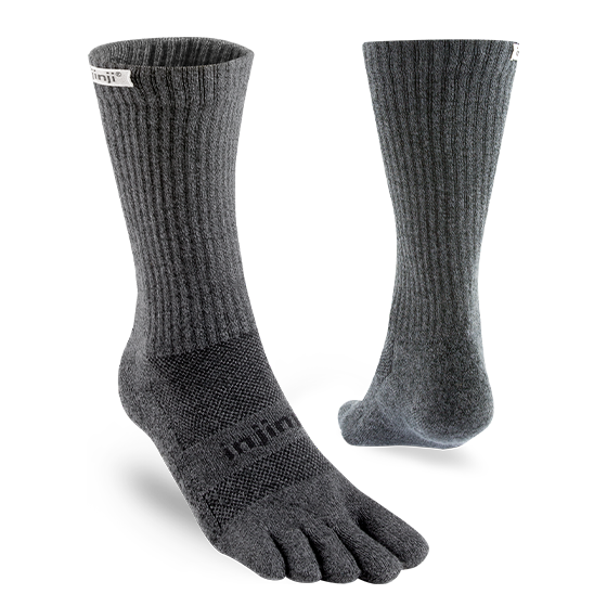 Chaussettes de course mi-lourdes Trail Crew par Injinji
