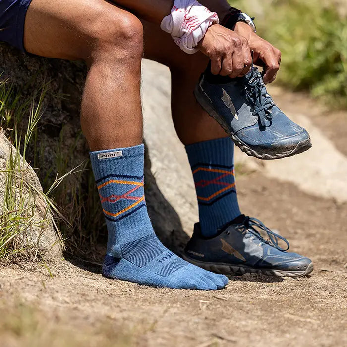 Chaussettes de course mi-lourdes Trail Crew par Injinji