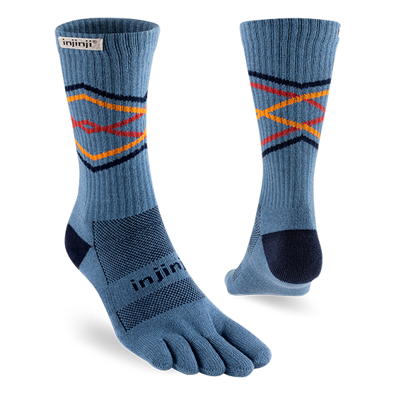 Chaussettes de course mi-lourdes Trail Crew par Injinji