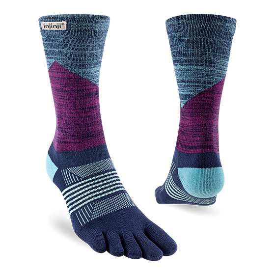 Chaussettes de course mi-lourdes Trail Crew par Injinji