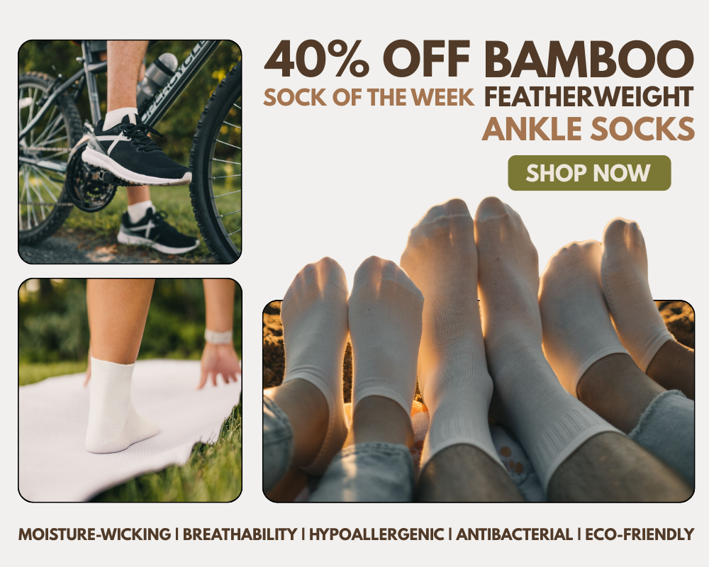 J.B. Field's Athletic "Bamboo Featherweight" Ankle Socks (3pk)