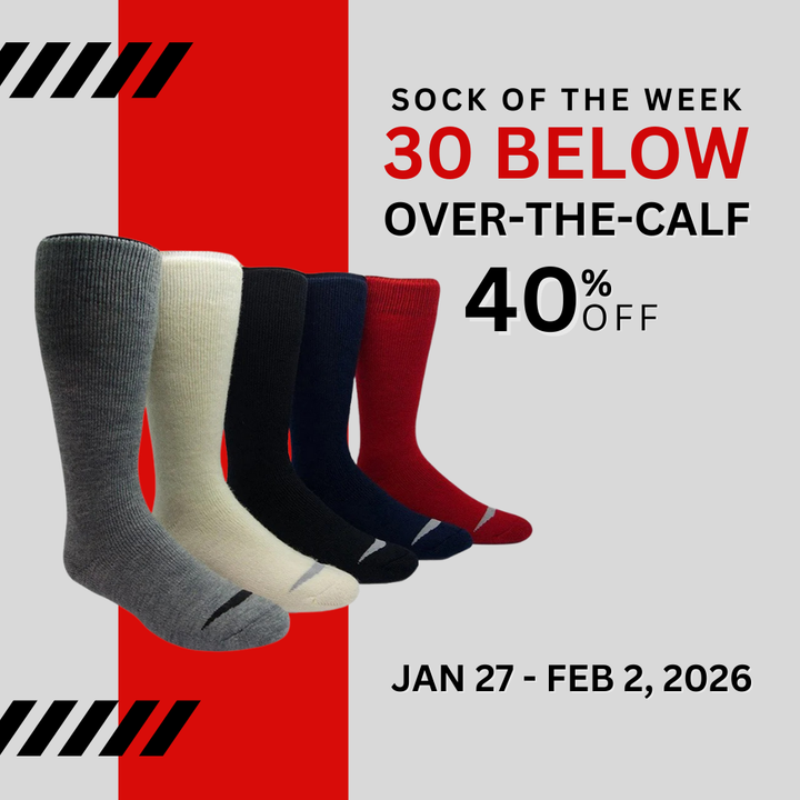 J.B. Field's Icelandic "30 Below Over-the-Calf" 70% Merino Wool Thermal Sock