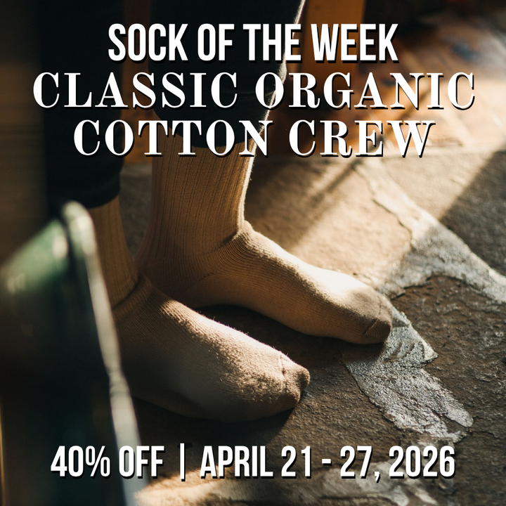 J.B. Field's Classic Organic Cotton Crew Socks