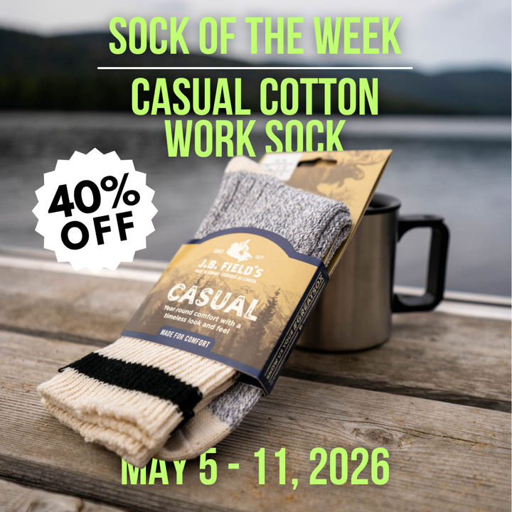 J.B. Field's Casual Cotton Work Sock