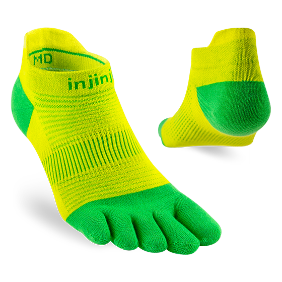 Injinji Run Lightweight No-Show Toe Socks- Unisex