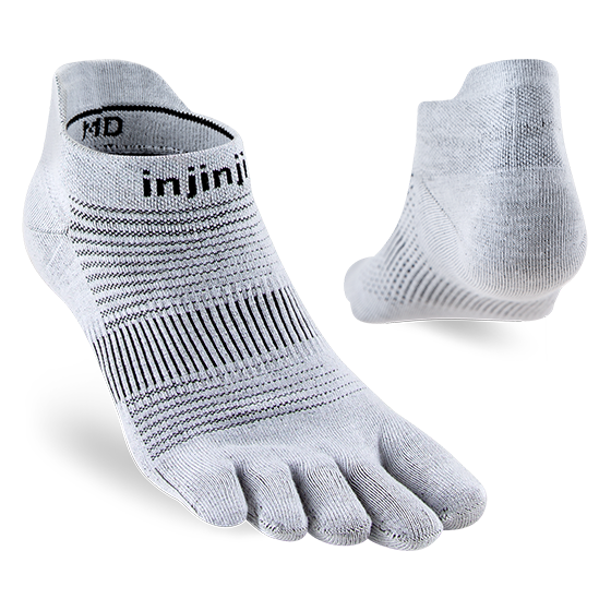 Injinji Run Lightweight No-Show Toe Socks- Unisex