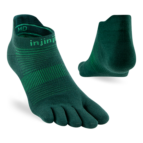 Injinji Run Lightweight No-Show Toe Socks- Unisex