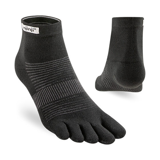 Injinji Run Lightweight Mini Crew Toe Socks- Unisex