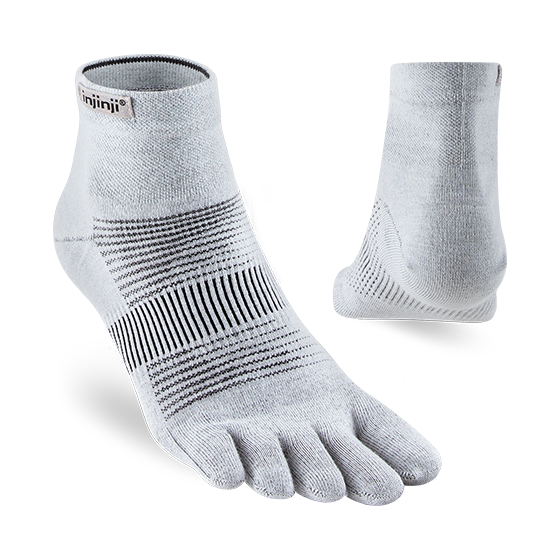 Injinji Run Lightweight Mini Crew Toe Socks- Unisex