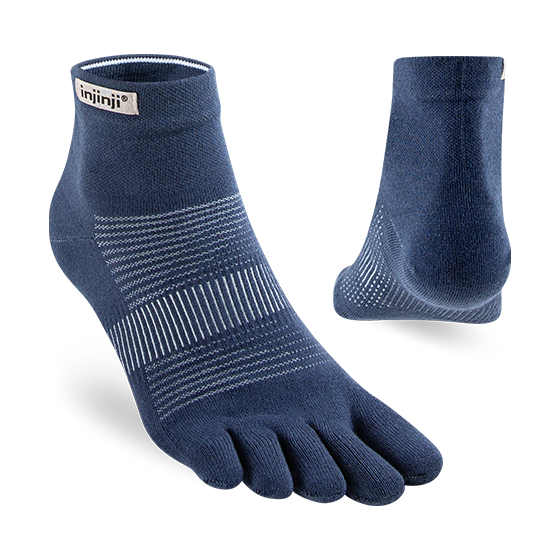 Injinji Run Lightweight Mini Crew Toe Socks- Unisex