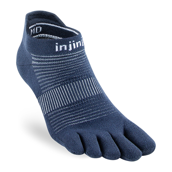 Run Lightweight CoolMax No Show Ankle Socks - by Injinji