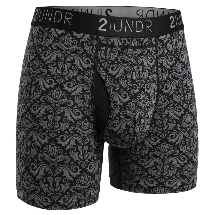 2UNDR Day Shift 6" Boxer Brief - Rococo Black