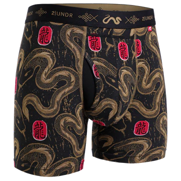 "YOT Snake" Swing Shift 6" Boxer Brief by 2UNDR