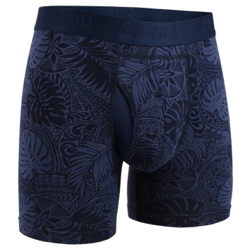 "Coastal Blue" Swing Shift 6" Boxer Brief by 2UNDR