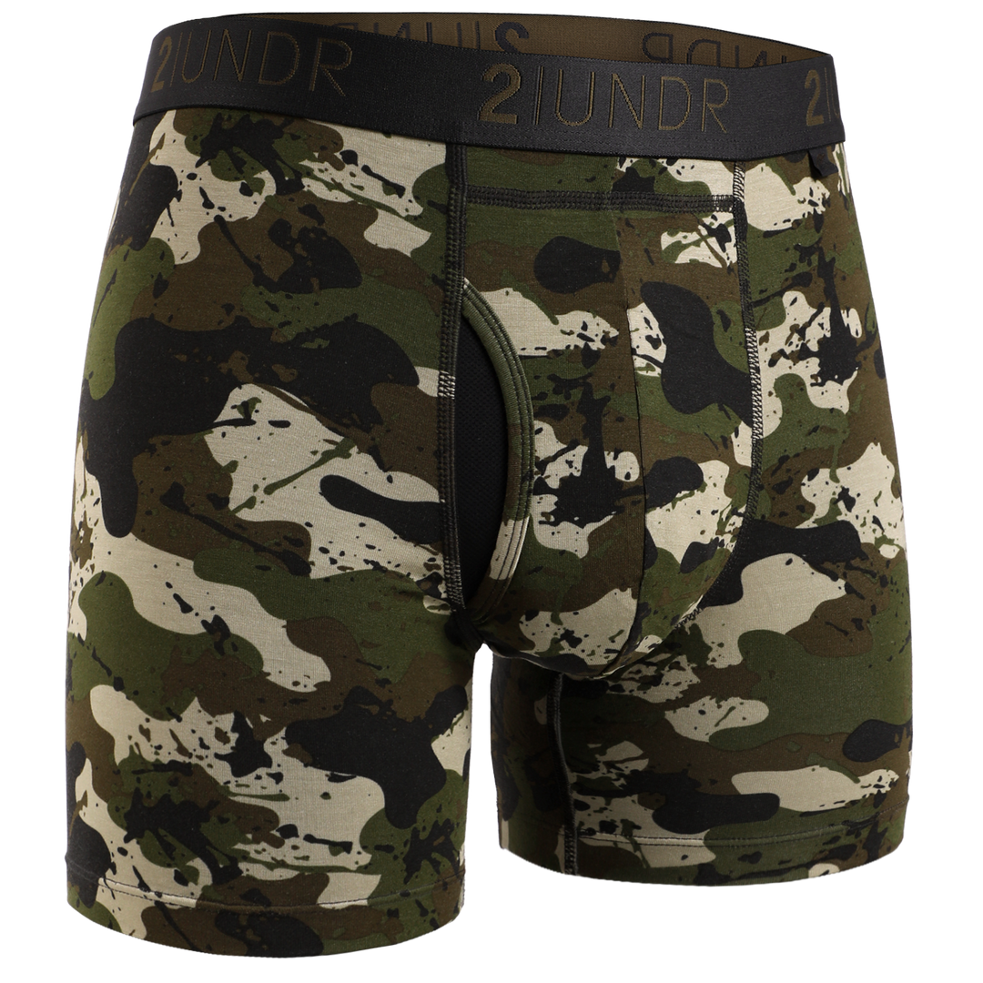 "Army" Swing Shift 6" Boxer Brief by 2UNDR