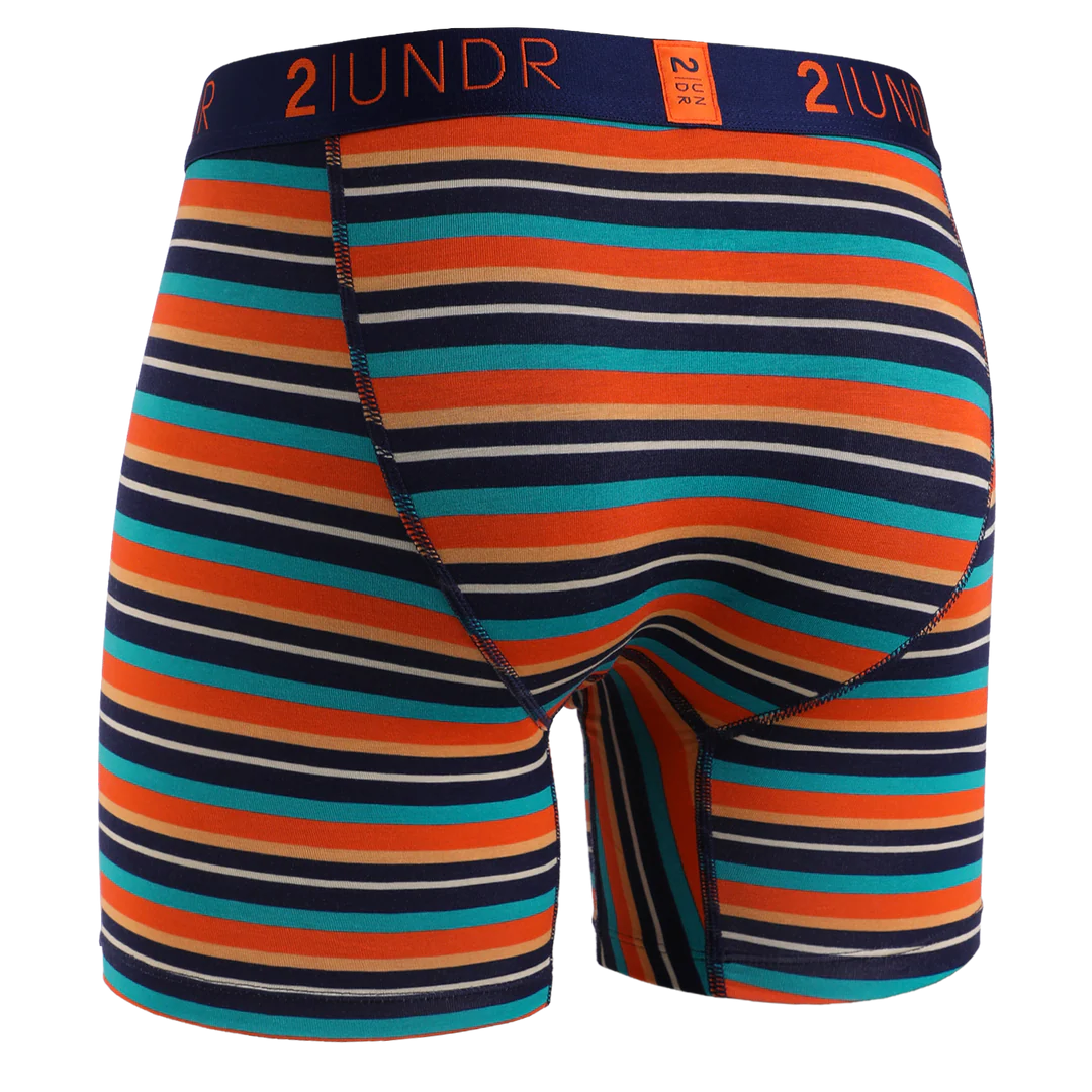 "Beach Stripe" Day Shift 6" Boxer Brief by 2UNDR