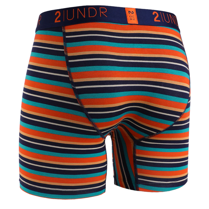 "Beach Stripe" Day Shift 6" Boxer Brief by 2UNDR