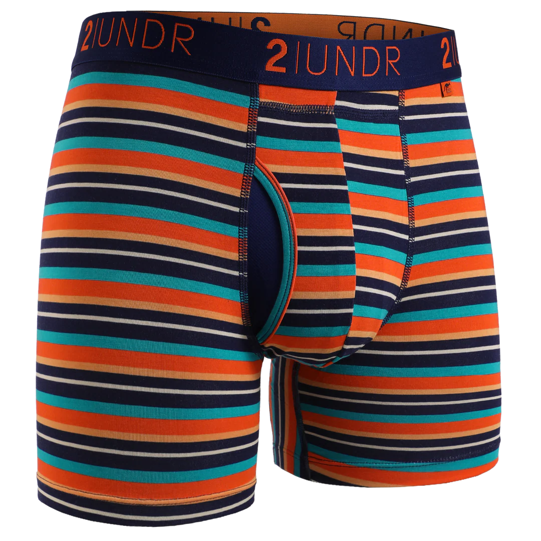 "Beach Stripe" Day Shift 6" Boxer Brief by 2UNDR