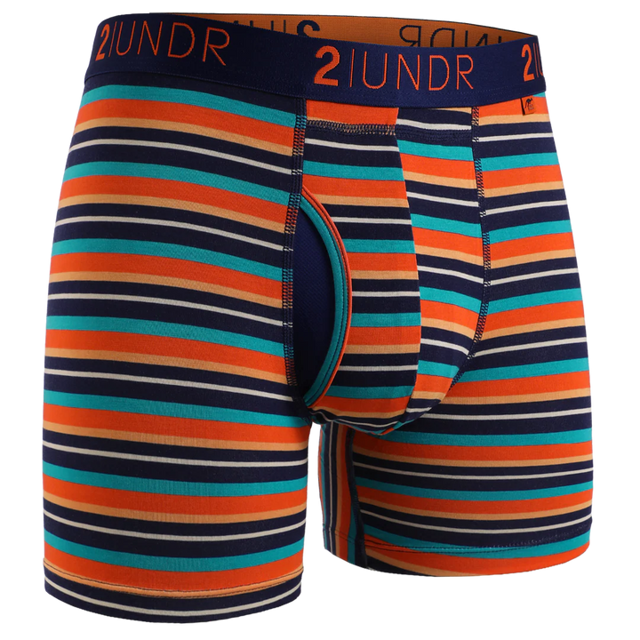 "Beach Stripe" Day Shift 6" Boxer Brief by 2UNDR