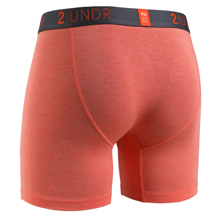 "Coral" Swing Shift 6" Boxer Brief by 2UNDR