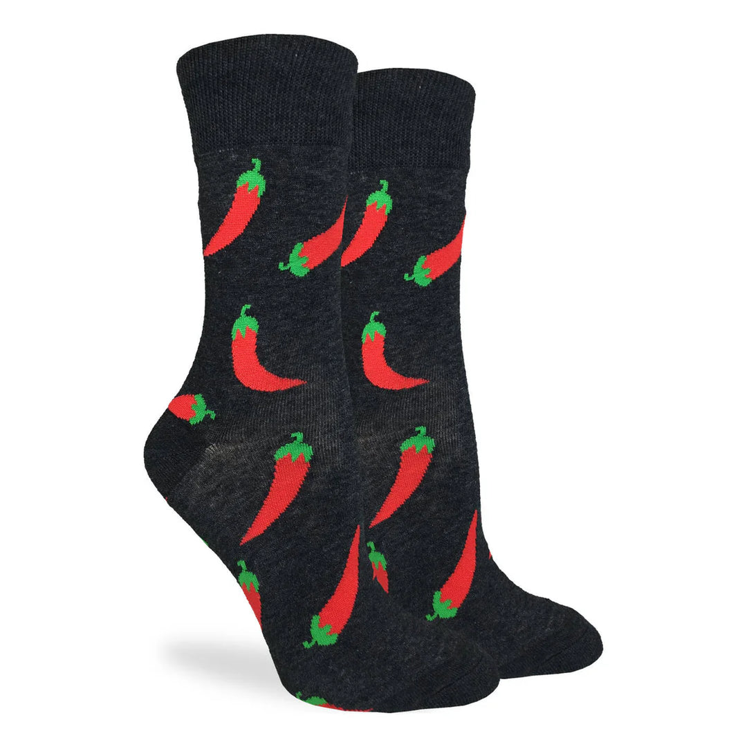 Chaussettes mi-mollet « Hot Peppers » de Good Luck Sock