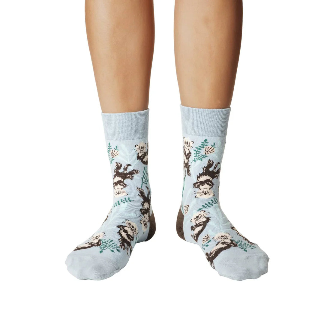 Chaussettes en coton « Loutre de mer » de Good Luck Sock