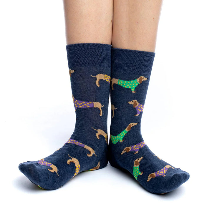 Chaussettes en coton « Wiener Dog » par Good Luck Sock