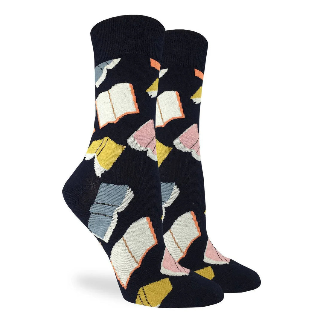 Chaussettes en coton « Flying Books » de Good Luck Sock
