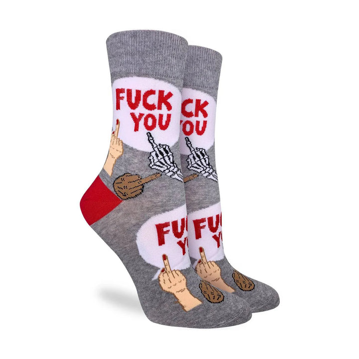 Chaussettes en coton « F@*% You » de Good Luck Sock