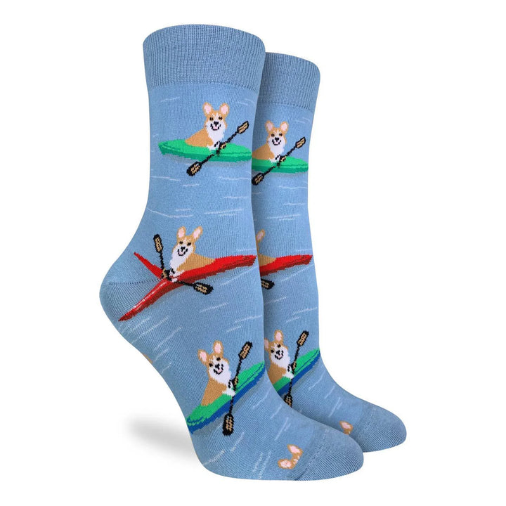 Chaussettes « Corgi Kayaking » par Good Luck Sock