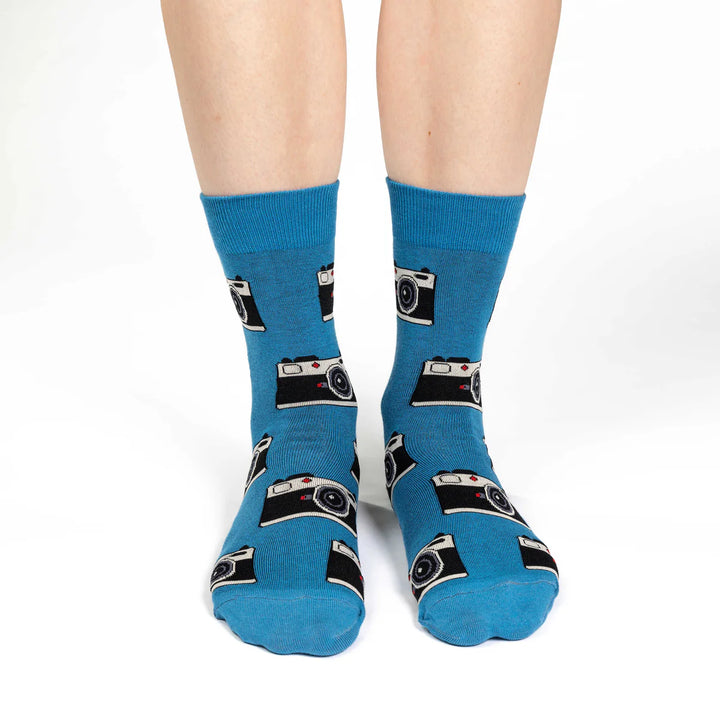 Chaussettes porte-bonheur « Cameras » - VENTE