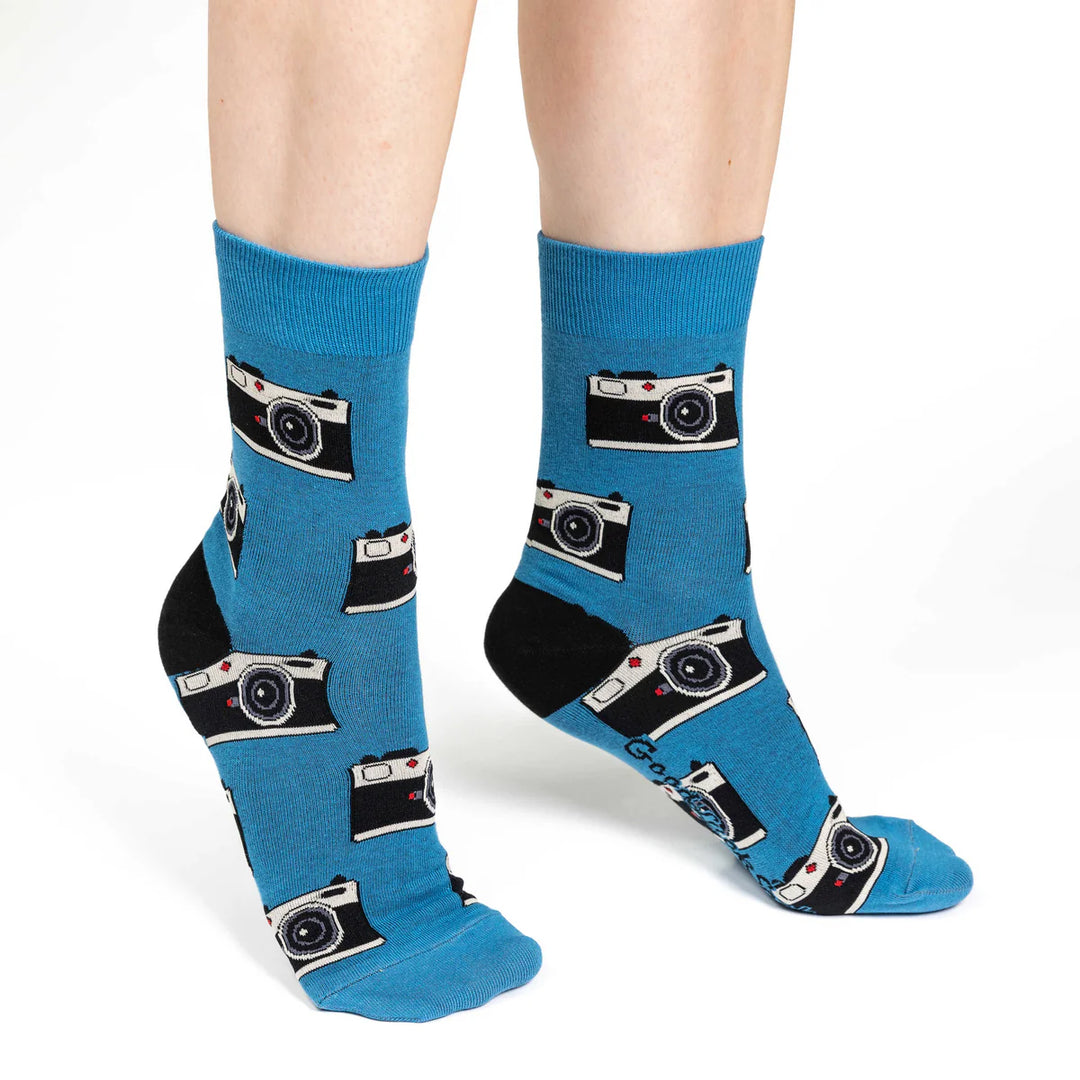 Chaussettes porte-bonheur « Cameras » - VENTE