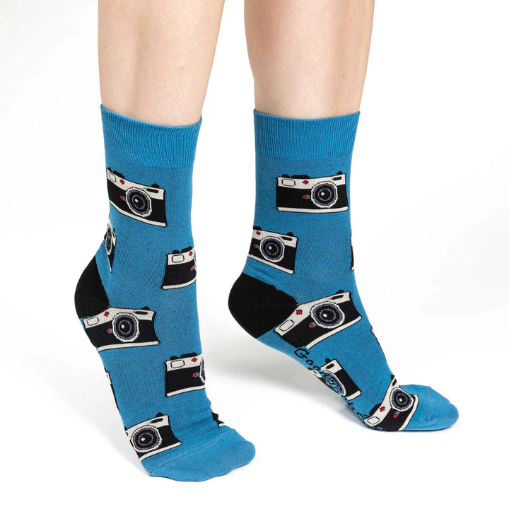 Chaussettes porte-bonheur « Cameras » - VENTE