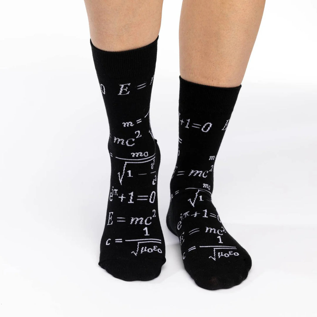 "Math Equations"  Cotton Crew Socks by Good Luck Sock