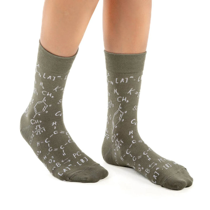 Chaussettes en coton « Formules chimiques » de Good Luck Sock