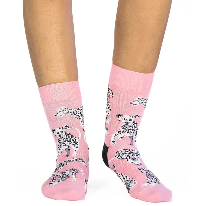 Chaussettes mi-mollet « Yoga Pug » de Good Luck Sock