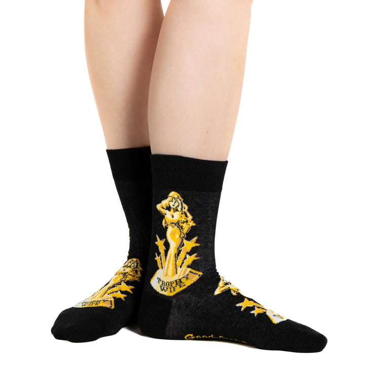 Chaussettes en coton « Super Mom » de Good Luck Sock - Medium 