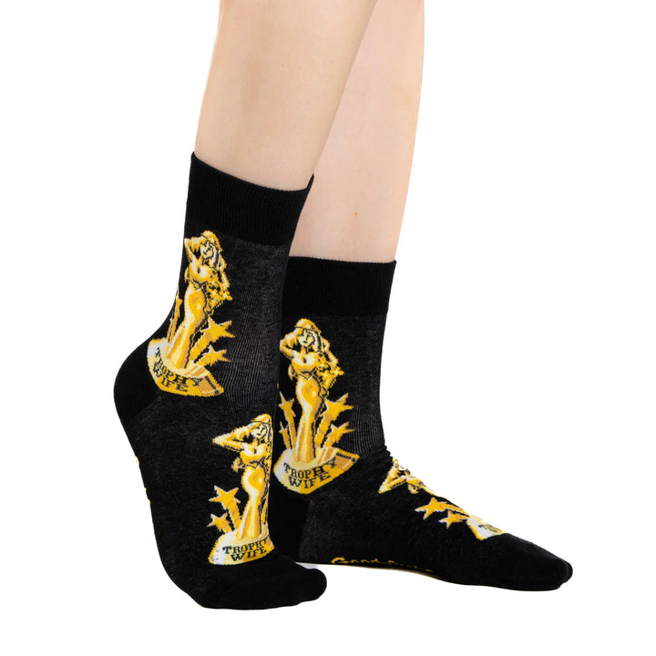Chaussettes en coton « Super Mom » de Good Luck Sock - Medium 