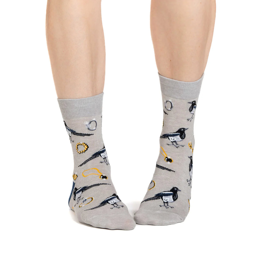 Chaussettes en coton « Coffee Cats » de Good Luck Sock - Medium