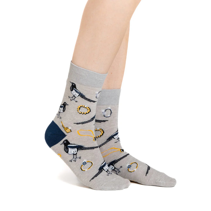Chaussettes en coton « Coffee Cats » de Good Luck Sock - Medium