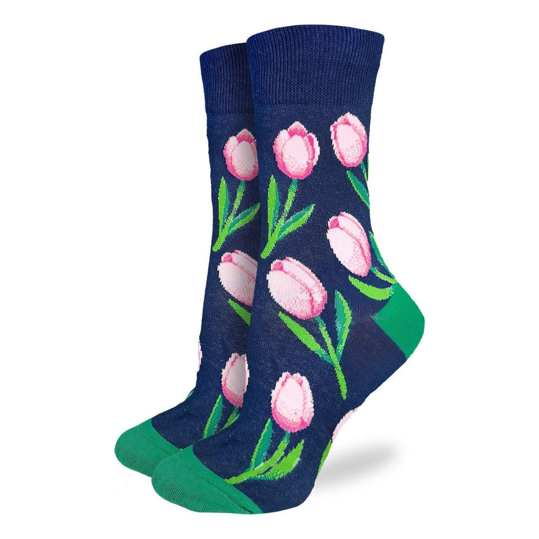 Chaussettes mi-mollet en coton « Tournesols » de Good Luck Sock