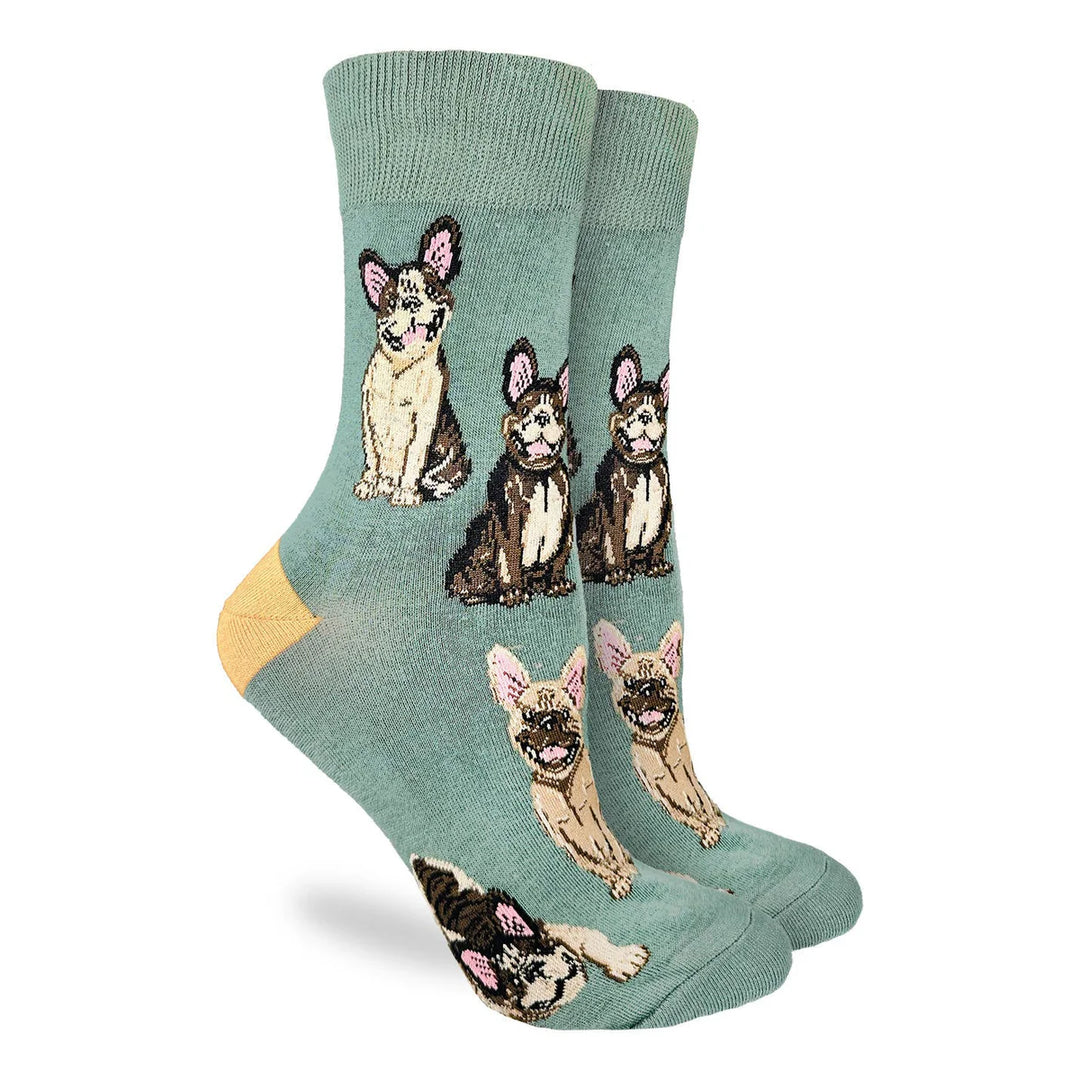 Chaussettes en coton « Bouledogue français » par Good Luck Sock