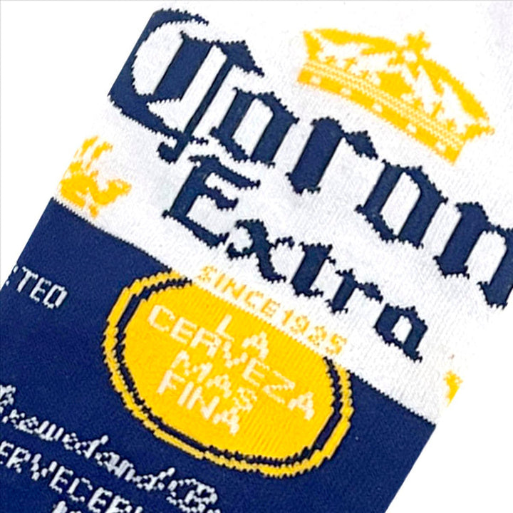 "Corona Label" Combed Cotton Crew Socks by ODD Sox